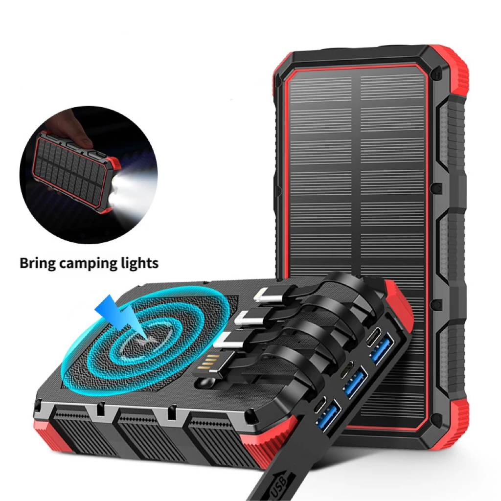 Zonne-energie Powerbank met flashlight voor NOOD™