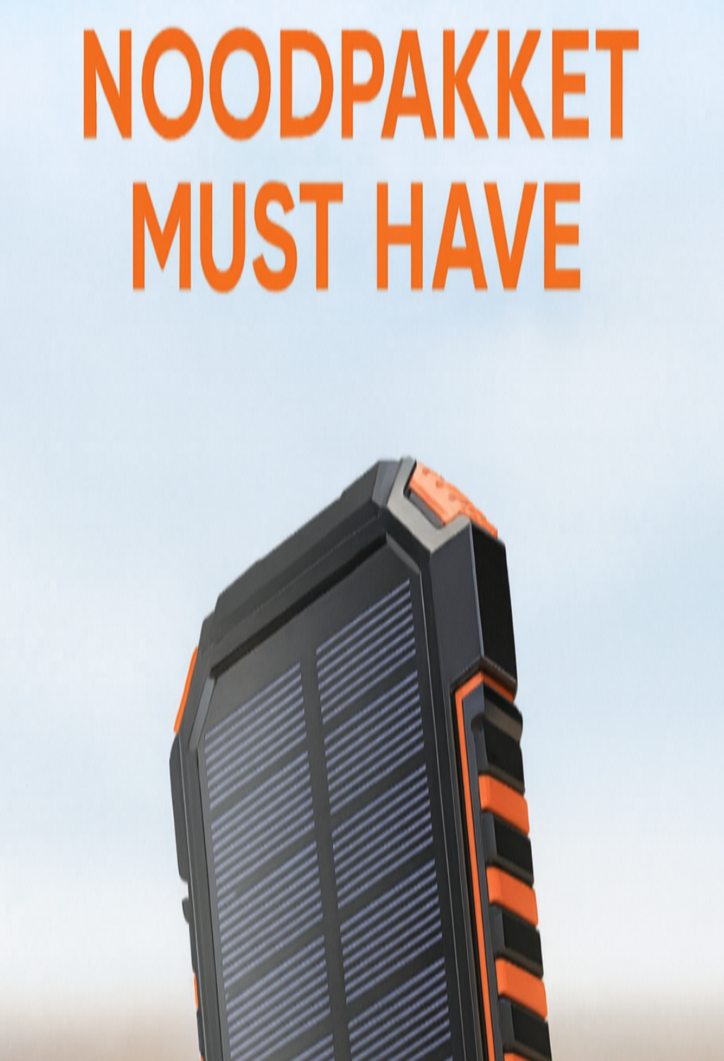 Zonne-energie Powerbank met flashlight voor NOOD™