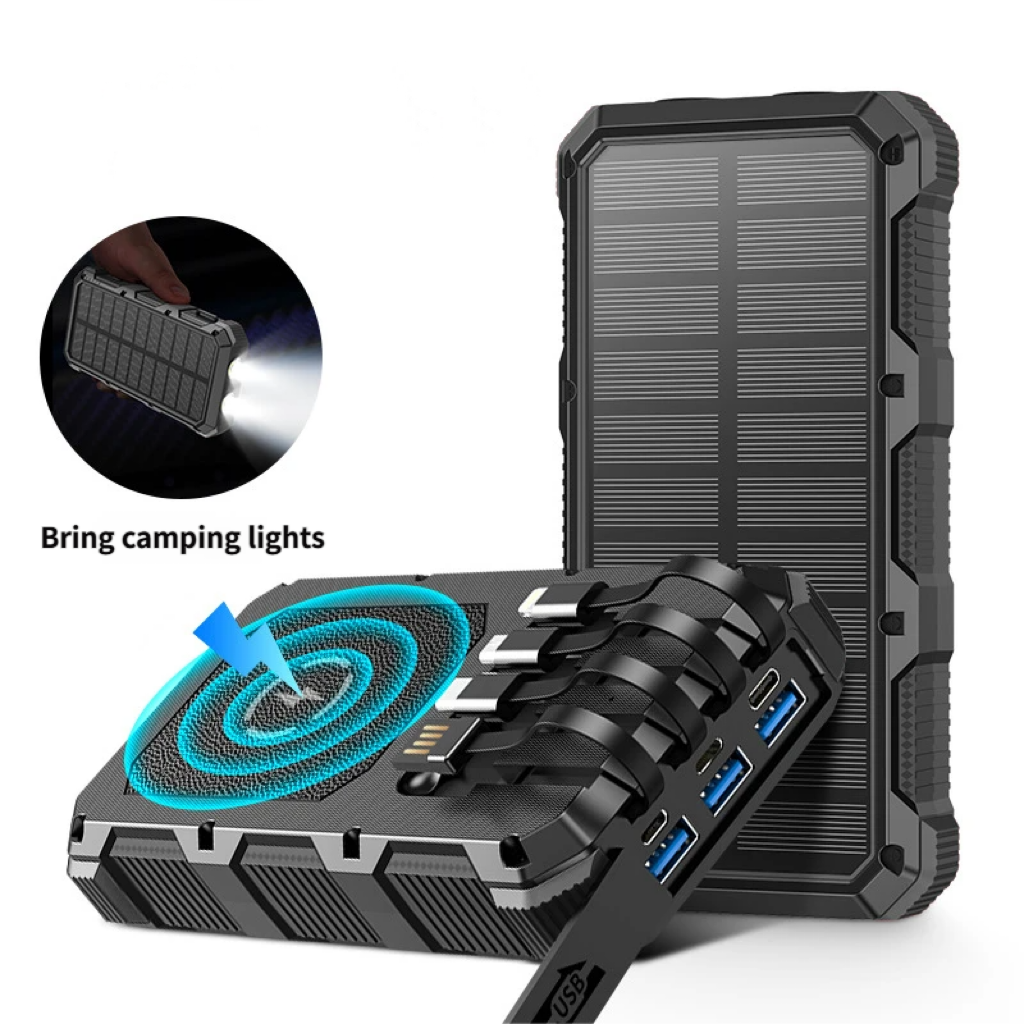 Zonne-energie Powerbank met flashlight voor NOOD™