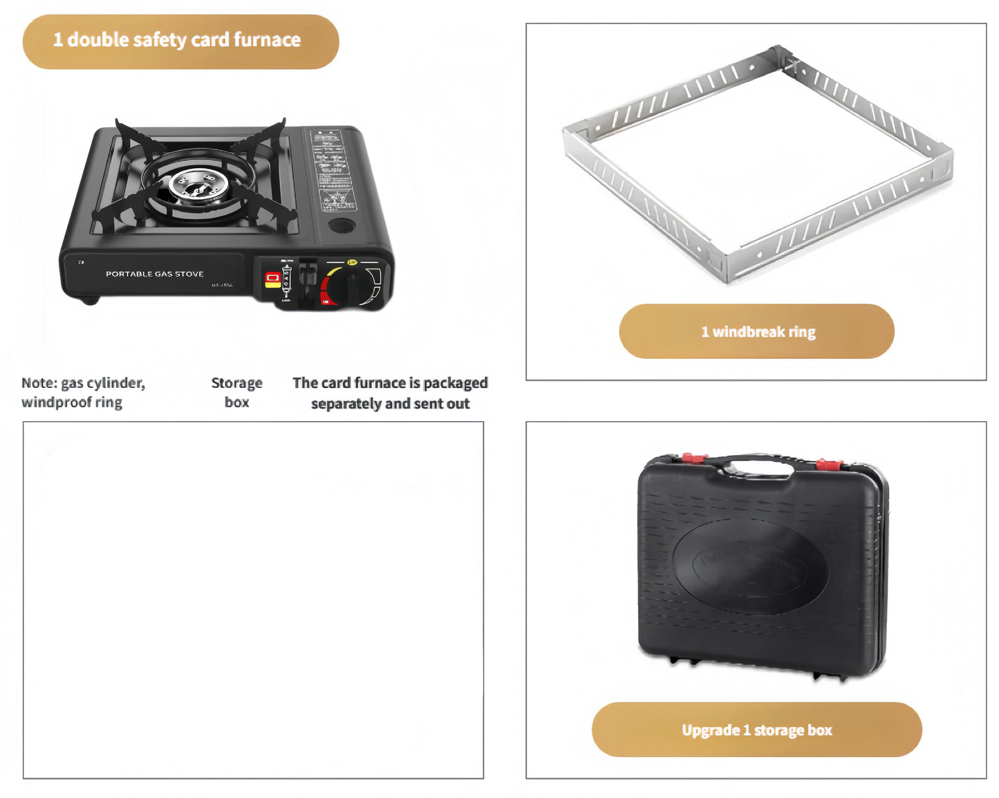 Draagbaar Gasfornuis voor NOOD ™