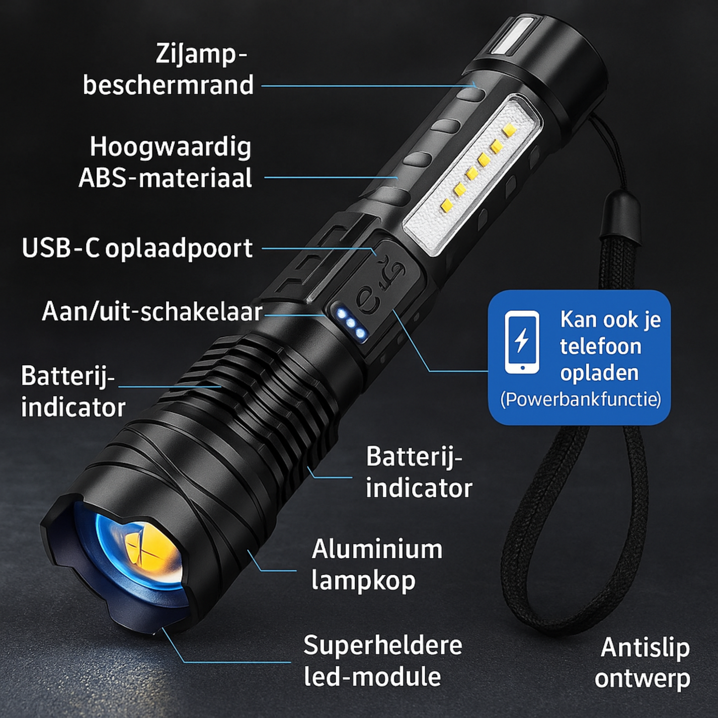 UltraBright Pro Survival Light voor NOOD ™